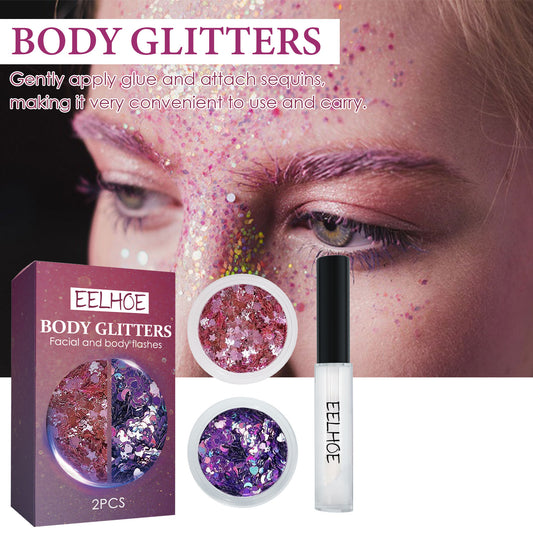 Painted Body Glitter Face Makeup Body Hair Stage Party Glitter Nail Decoration Glitter