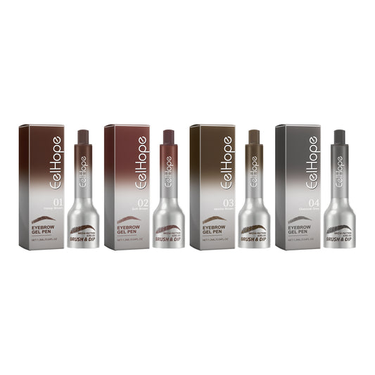 Pressure Air Cushion Brow Cream Not Easy To Smudge Without Removing Makeup To Create Three-Dimensional Natural Long-Lasting Air Cushion Eyebrow Cream