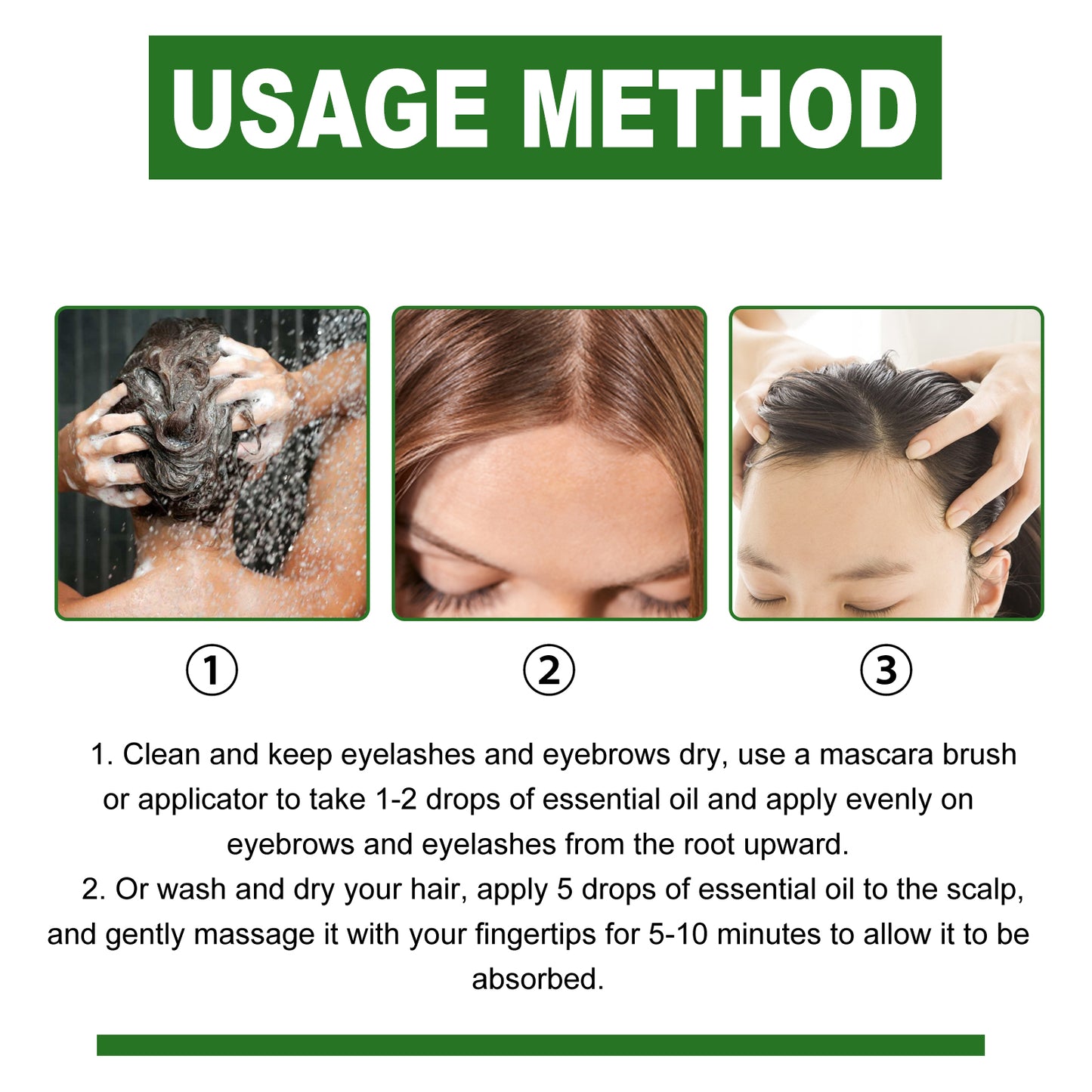 Castor Oil Hair Enhancing Serum, Nourishes Strengthens Thickens Hair And Prevents Hair Loss Hair Care Serum