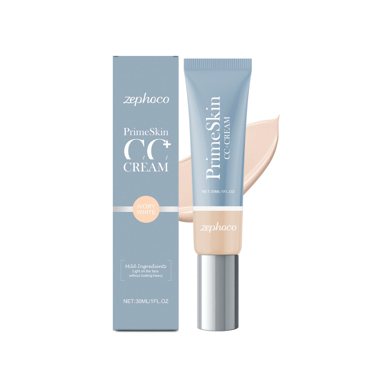 zephoco Nourishing Light Liquid Foundation Series, Light Moisturizing, Brightening, Hydrating And Non-Sticking Powder For Natural Makeup