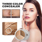 Three-Color Concealer, Hide Facial Blemishes Tear Gashes Dark Circles Under Eyes Spots To Create A Clear Natural Look