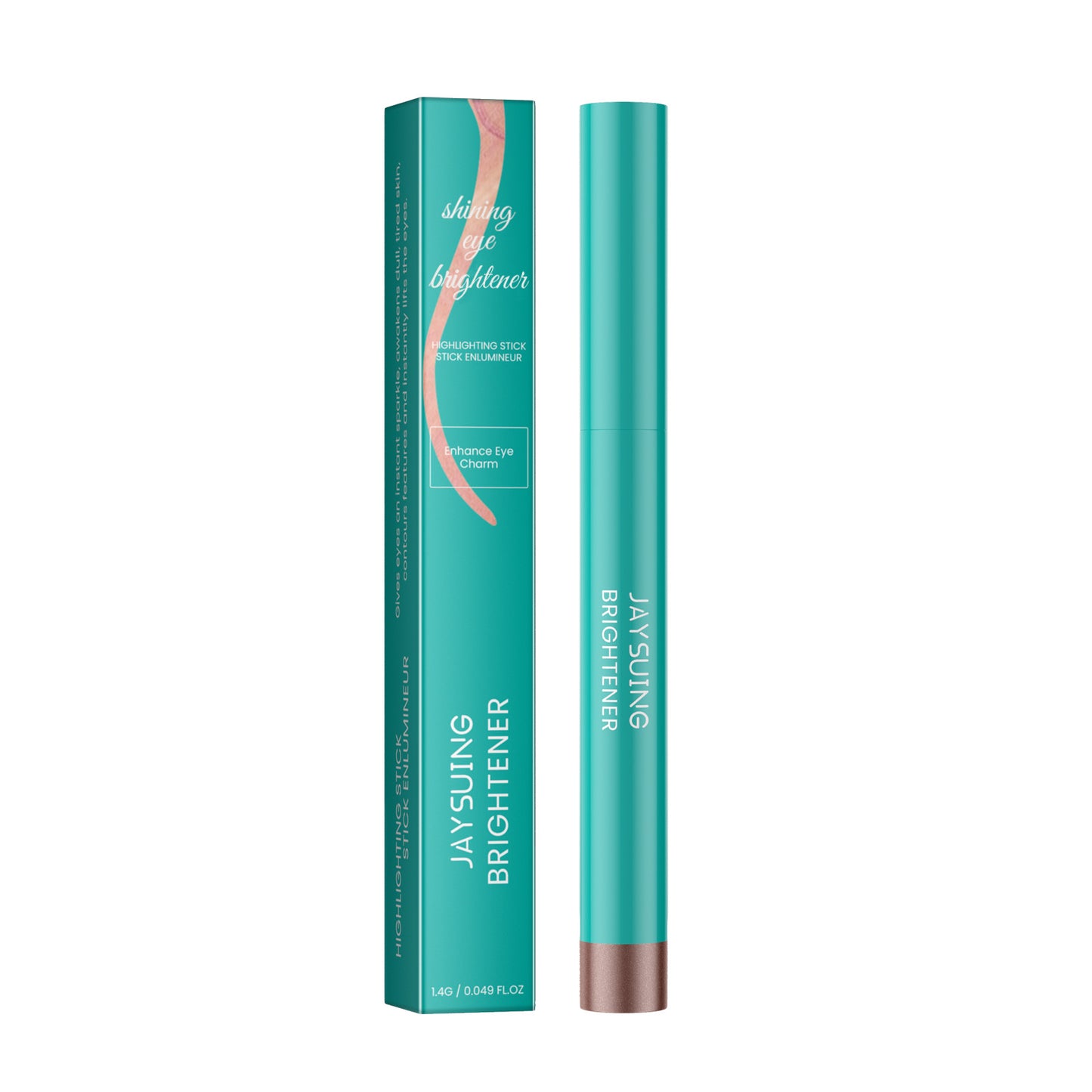 Eyeshadow Stick Waterproof Long-Lasting Easy Color Fine Shimmer Reclining Silkworm Brightening All-In-One Eyeshadow Stick