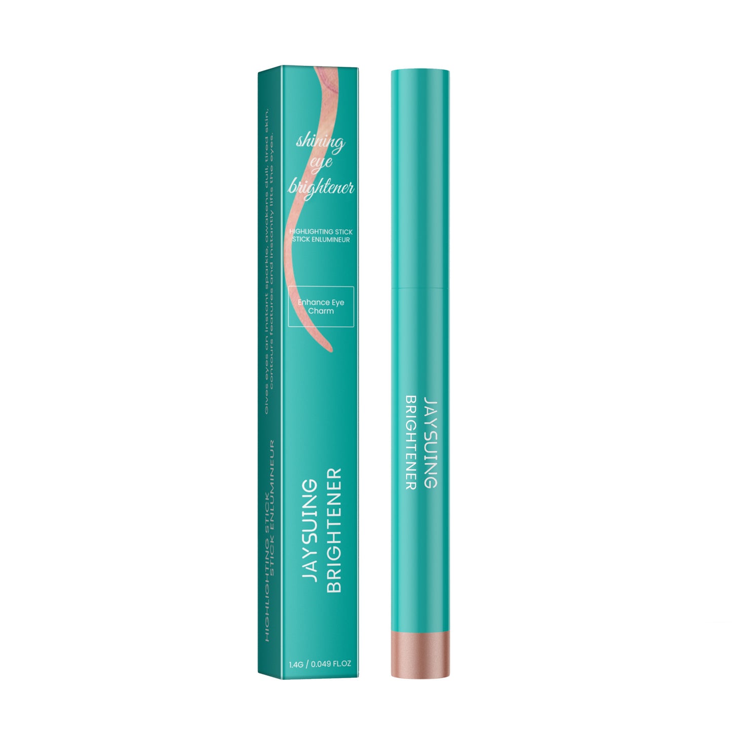 Eyeshadow Stick Waterproof Long-Lasting Easy Color Fine Shimmer Reclining Silkworm Brightening All-In-One Eyeshadow Stick