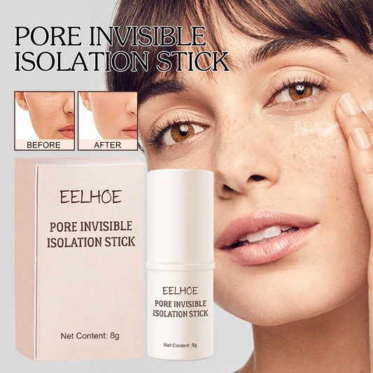 Pore Stick, Skin Tone Even Moisturizing Invisible Pores Concealer Waterproof Perspirant Silky Smooth Without Removing Makeup