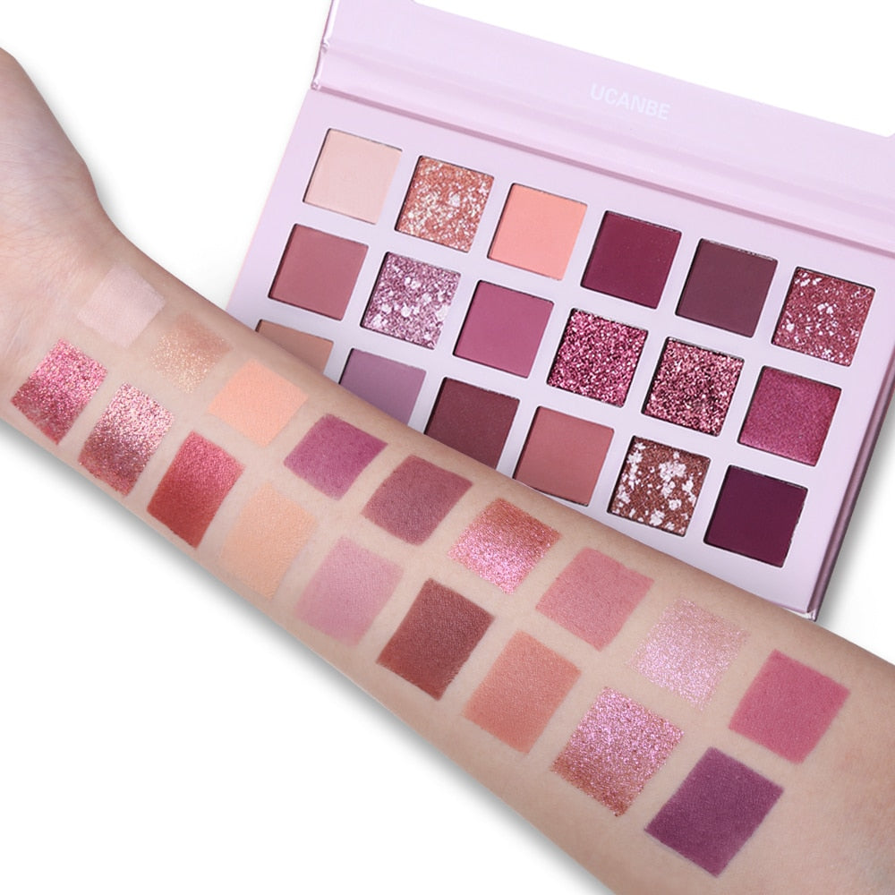 UCANBE Aromas Nude Eye Shadow Palette 18 Color Eyeshadow Shimmer Waterproof Paleta De Sombra Makeup Pallete
