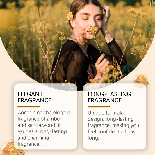 Roxelis Amber Wood Light Essential Oil Fresh And Elegant Wood Scent Exudes Charm Fragrance Long-Lasting Portable Perfume