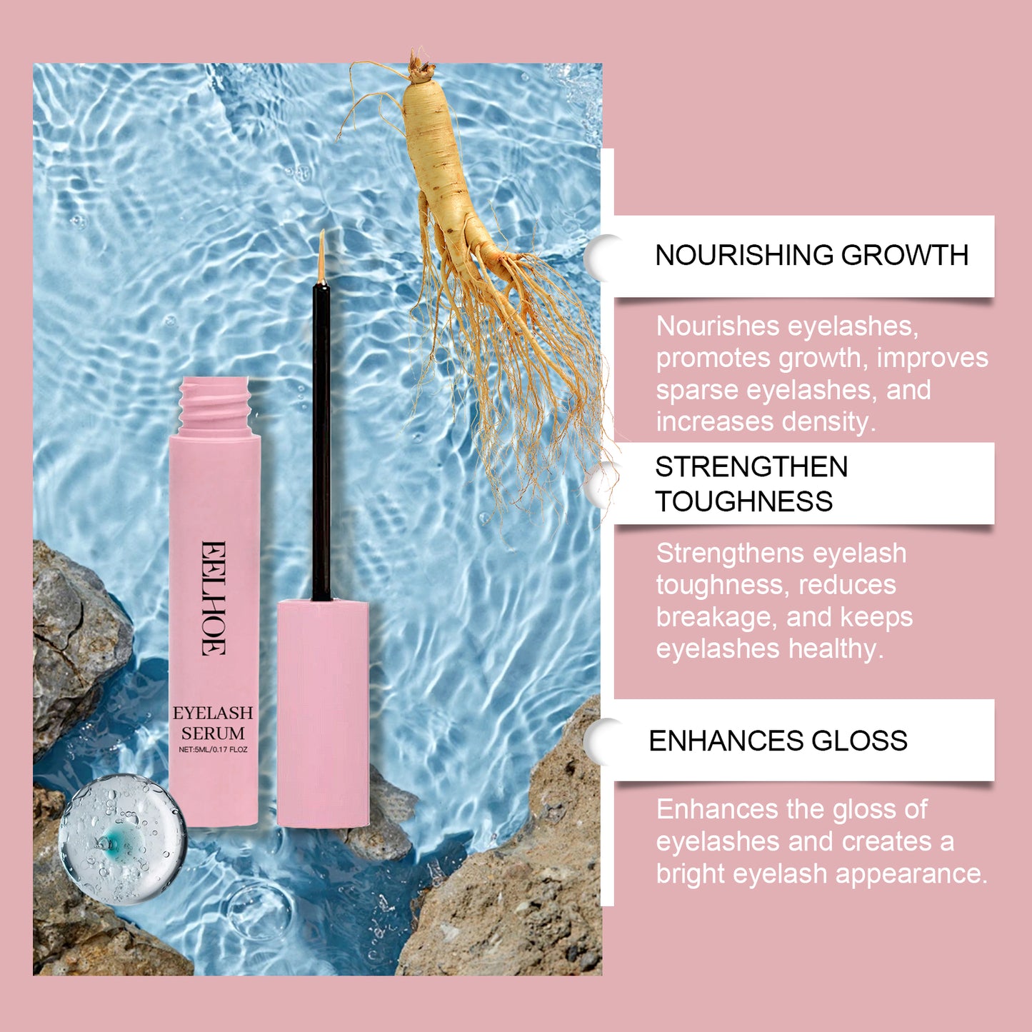 Mascara Gently Moisturizes And Curls Natural, Beautiful And Non-Smudging Mascara Daily
