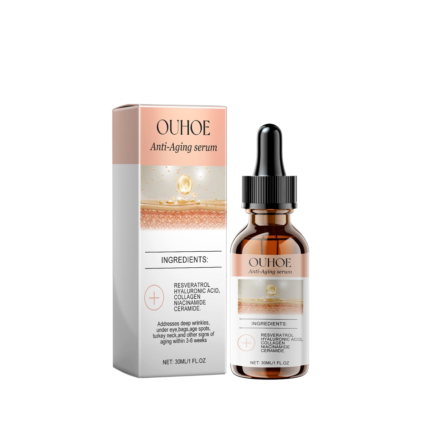 Anti-Aging Serum, Lighten Fine Lines On The Face With Line Hydrating Anti-Wrinkle Serum