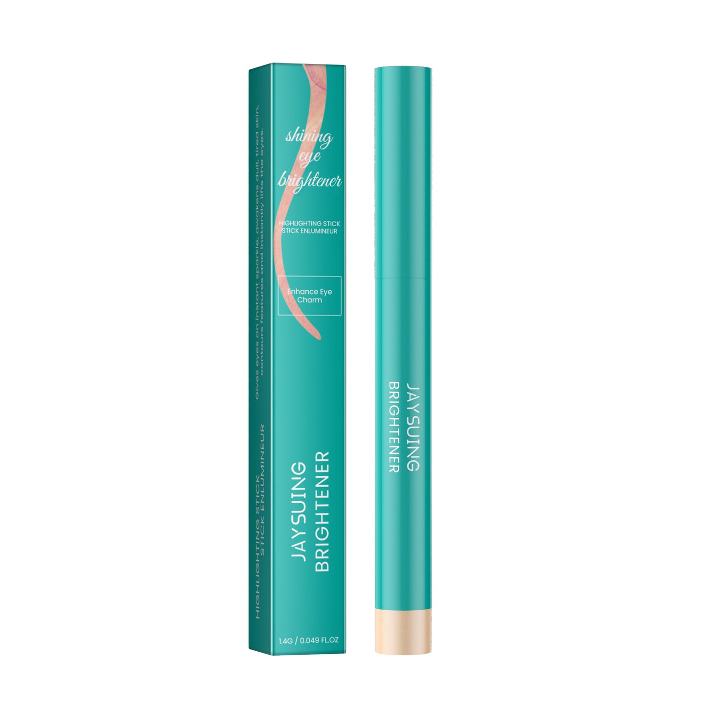 Eyeshadow Stick Waterproof Long-Lasting Easy Color Fine Shimmer Reclining Silkworm Brightening All-In-One Eyeshadow Stick