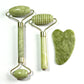 Natural Jingluo Jade Beauty Roller Massager, Facial Rolling Beauty Device, Face Massage Stick